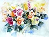 Werner Maier Malerei Blumenaquarell