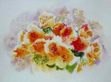 Werner Maier Malerei Blumenaquarell