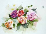 Werner Maier Malerei Blumenaquarell