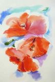 Werner Maier Malerei Blumenaquarell