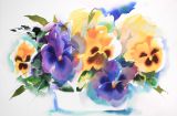 Blumenaquarell Malerei Werner Maier