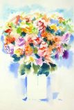 Werner Maier Malerei Blumenaquarell