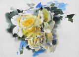 Werner Maier Malerei Blumenaquarell