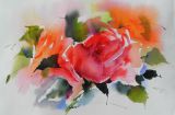Blumenaquarell Malerei Werner Maier