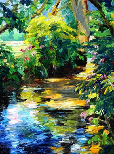 Landschaft Acryl Öl Werner Maier Malerei 