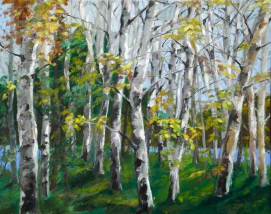 Landschaft Acryl Öl Werner Maier Malerei 