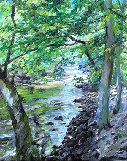 Landschaft Acryl Öl Werner Maier Malerei 