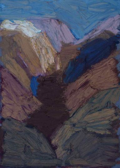 Landschaft Ölpastell Werner Maier Malerei