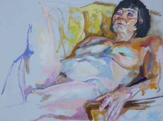 Werner Maier Akt in Öl Malerei