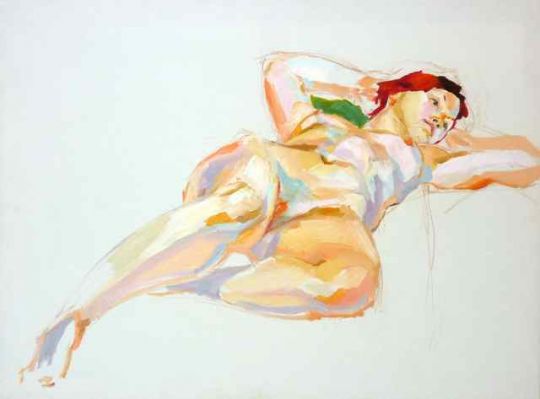 werner Maier Akt in Öl Malerei