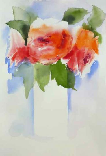 Werner Maier Malerei Blumenaquarell