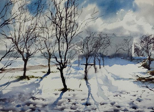 Landschaft Aquarellkurs Werner Maier Malerei        