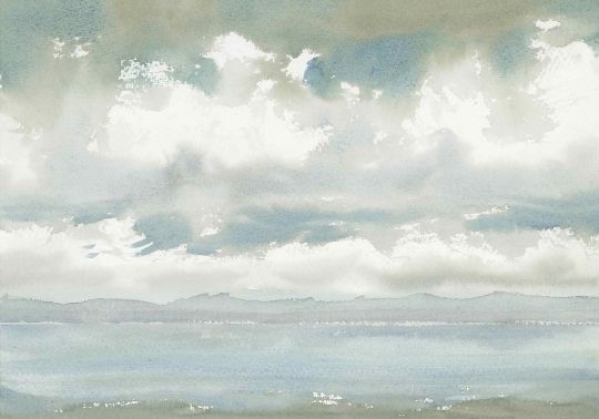 Landschaft Aquarell Werner Maier Malerei