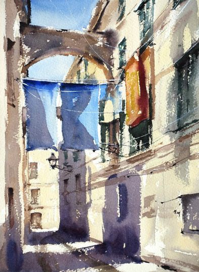 Landschaft Aquarellkurs Werner Maier Malerei