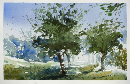 Aquarellkurse Aquarell malen lernen Werner Maier Malerei Landschaft