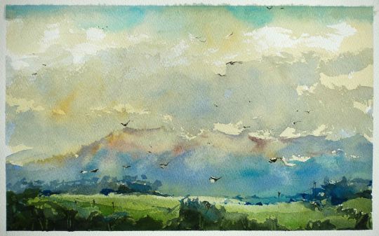 Aquarellkurse Aquarell malen lernen Werner Maier Malerei Landschaft